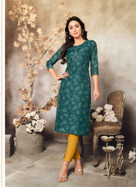 Kapil Trendz Pogo Regular Wear Designer Printed Latest Kurti Collection Catalog